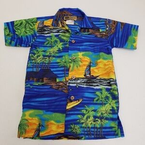 InGear Hawaiian Button Up Shirt In Gear Boys Size Small